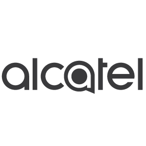 Alcatel logo svartvit