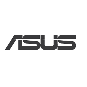 Asus logo svartvit