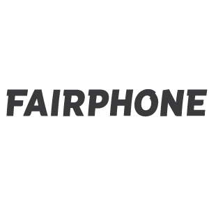 Fairphone logo svartvit