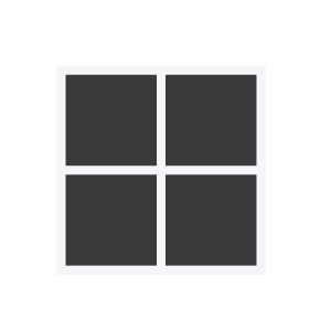 Microsoft logo svartvit