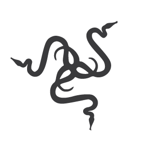 Razer logo svartvit