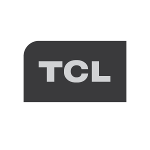 TCL logo svartvit
