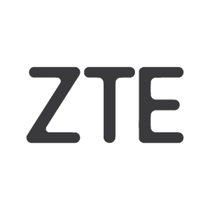 ZTE logo svartvit